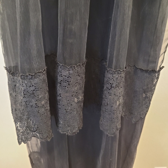 Simone Rocha Black Tulle & Lace Tiered Dress - Picture 5 of 12